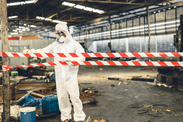 Professional Crime Scene Cleanup technician working in Huntington, UT